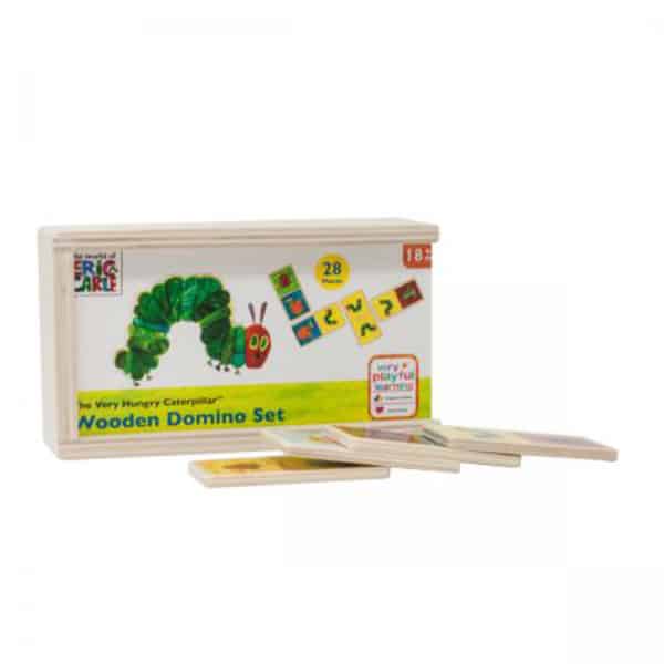 Wooden Domino Hungry Caterpillar