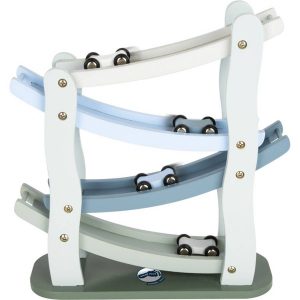 Blue Wooden Race Track