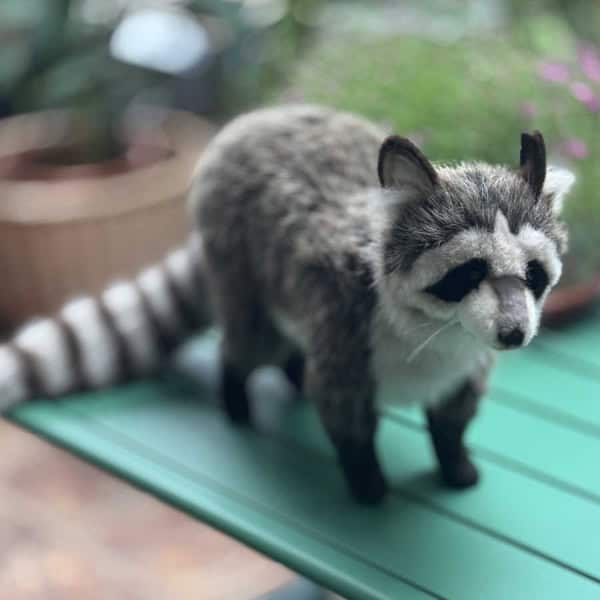 Large Hansa Standing Raccoon
